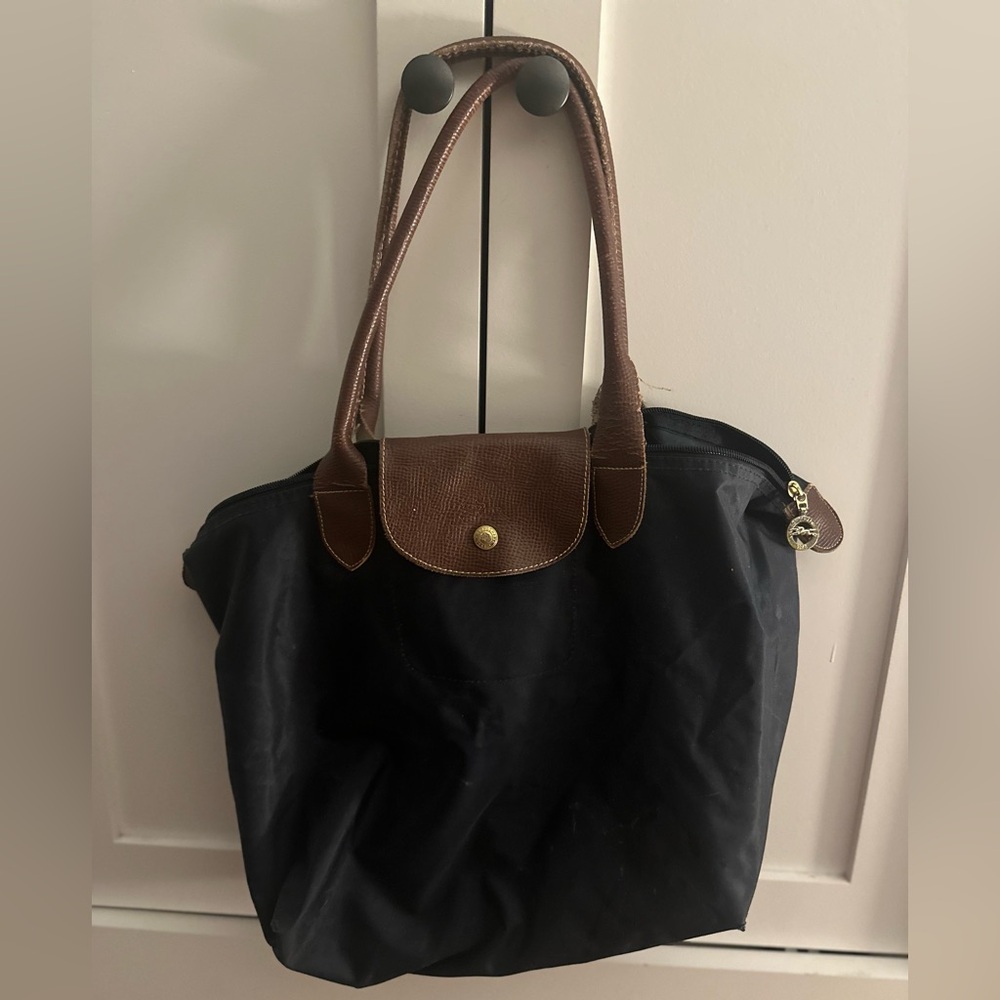 Navy Large Longchamp Le Pelage
